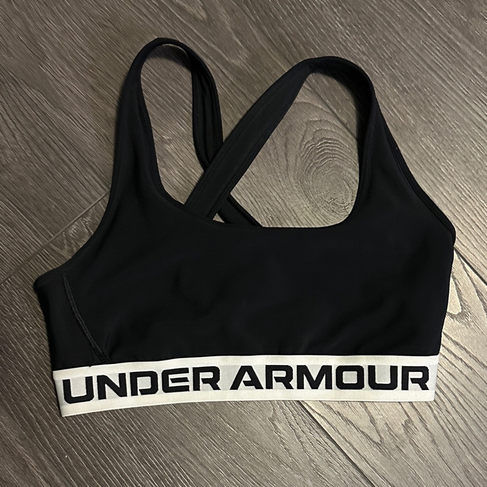 Under Armour Black and White Sports Bra